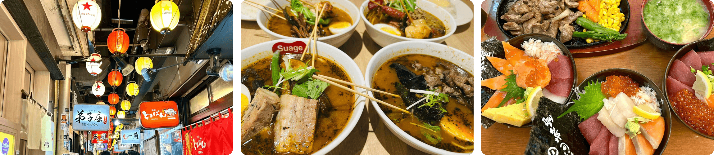 Family tasting miso ramen and Genghis Khan BBQ in Sapporo