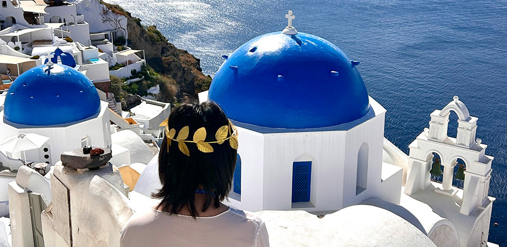 Mediterranean cruise with seniors and kids Santorini Athens itinerary